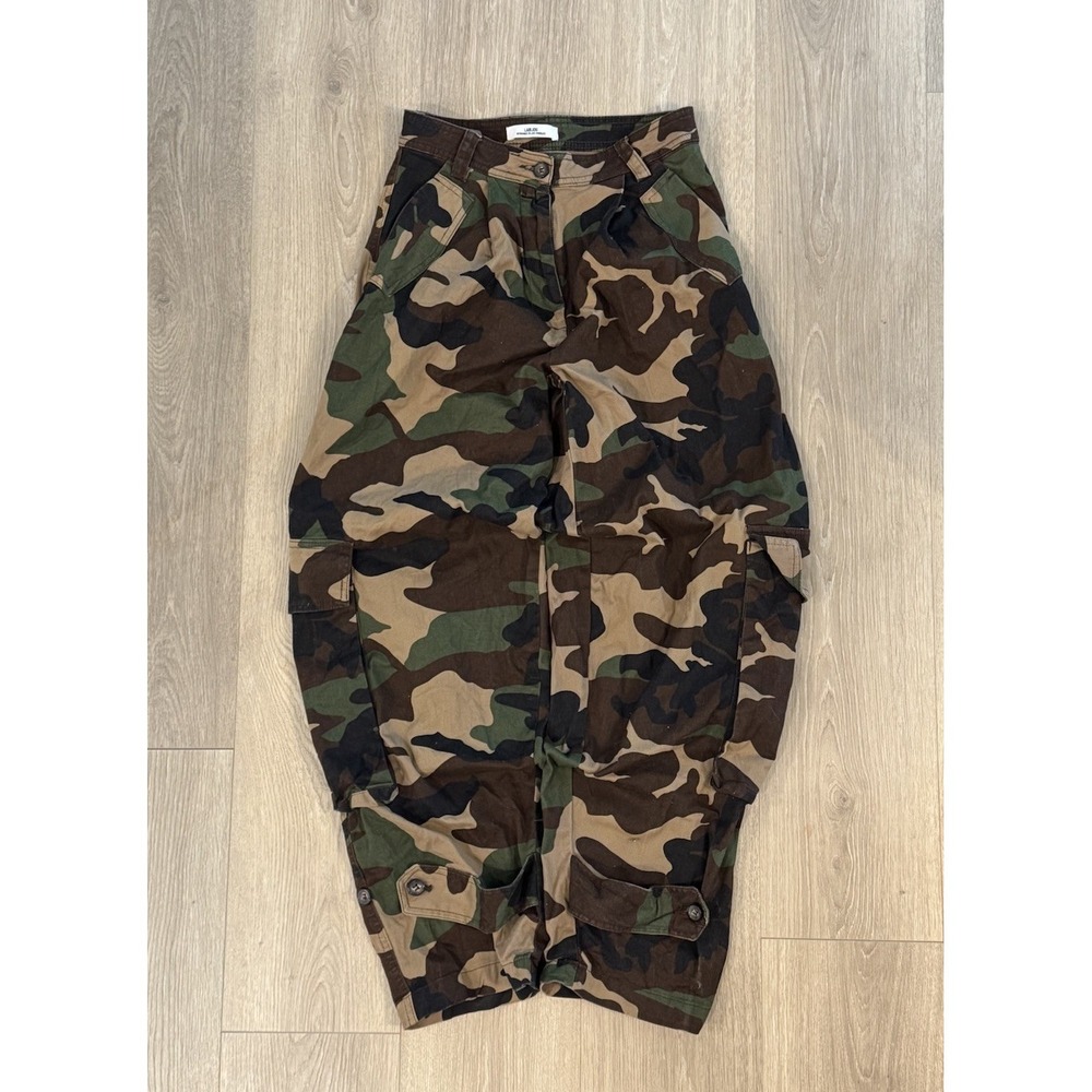LABIJOU Cargo Pants Baggy Cargo Camo Utility Pockets Baggy Wide Leg 28 X 30